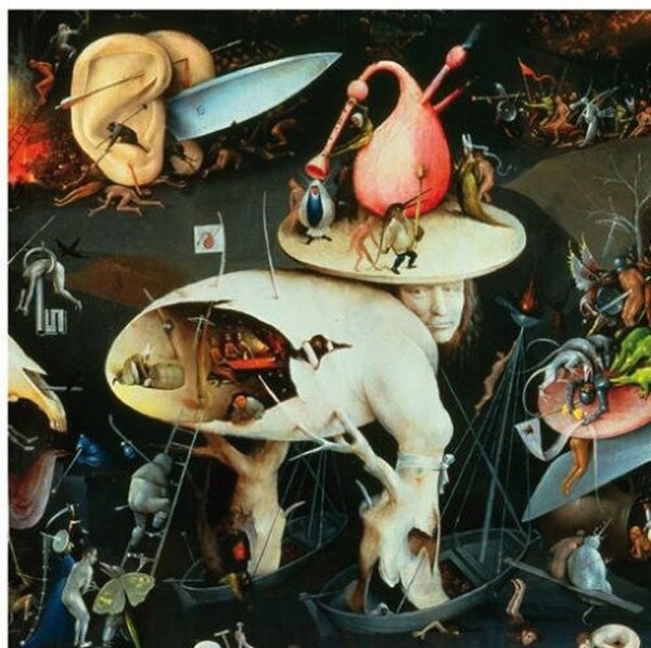 Paitnting Tree Man Larger Figurines Bosch From Garden of Earthly Delights